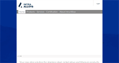 Desktop Screenshot of intra-alloys.com
